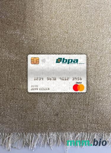 Cuba Banco popular de ahorro (bpa) bank master obciążyć card wygląd fotograficzny skan PSD + zdjęcie